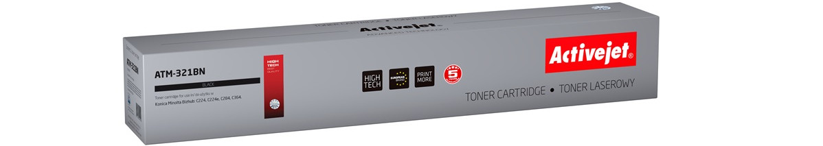 Activejet ATM-321BN Toner do drukarki Minolta, Zamiennik Konica Minolta TN321K; Supreme; 27000 stron; czarny. - zdjęcie 6