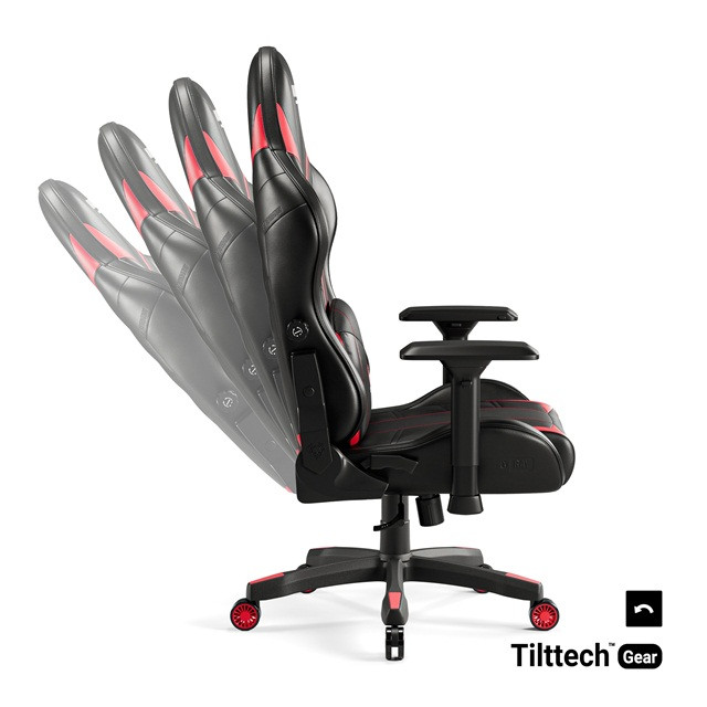 Fotel gamingowy DIABLO X-RAY normal fotel czarno-czerwony - zdjęcie 3