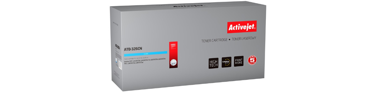 Activejet ATB-326CN Toner do drukarki Brother, Zamiennik Brother TN-326C; Supreme; 3500 stron; błękitny. - zdjęcie 6