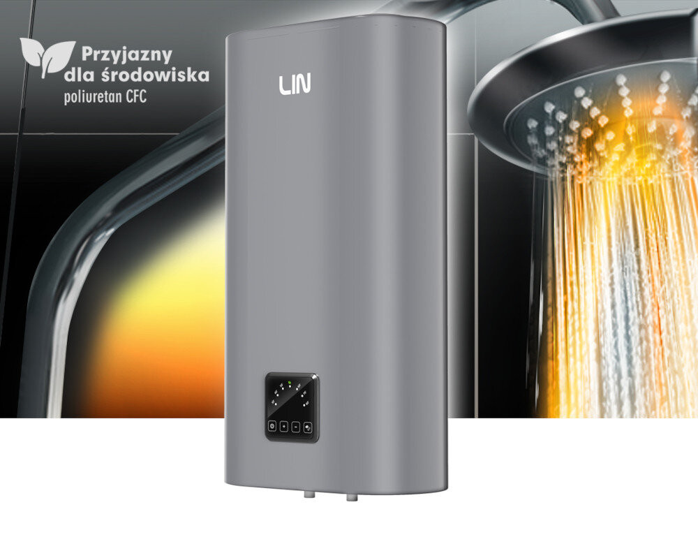 Bojler elektryczny LIN LIFVD2 50L szary bez WI-FI - zdjęcie 2