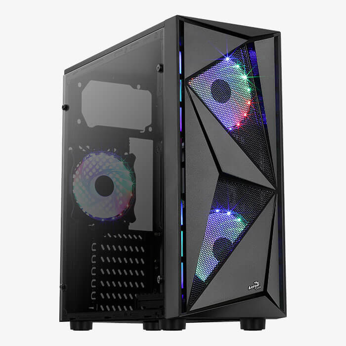 OBUDOWA AEROCOOL PGS GLIDER COSMO FRGB-A-BK-v2 2xF - zdjęcie 1