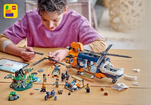 LEGO City 60437 Helikopter badaczy dżungli w bazie - zdjęcie 7