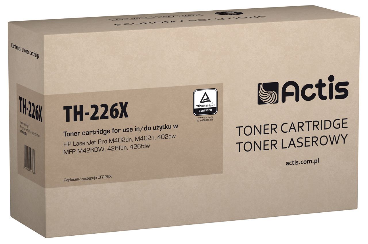 Actis TH-226X Toner do drukarki HP, Zamiennik HP 226X CF226X; Standard; 9000 stron; czarny. - zdjęcie 1