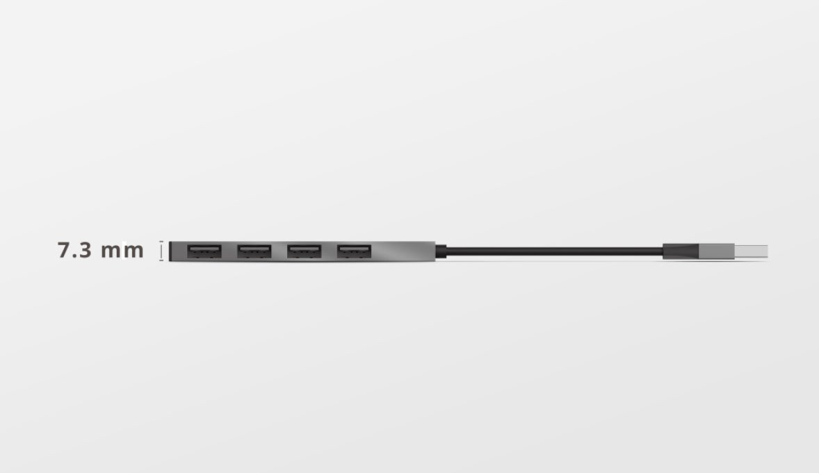 HUB USB TRUST Halyx 4-portowy Mini USB (23786) - zdjęcie 3
