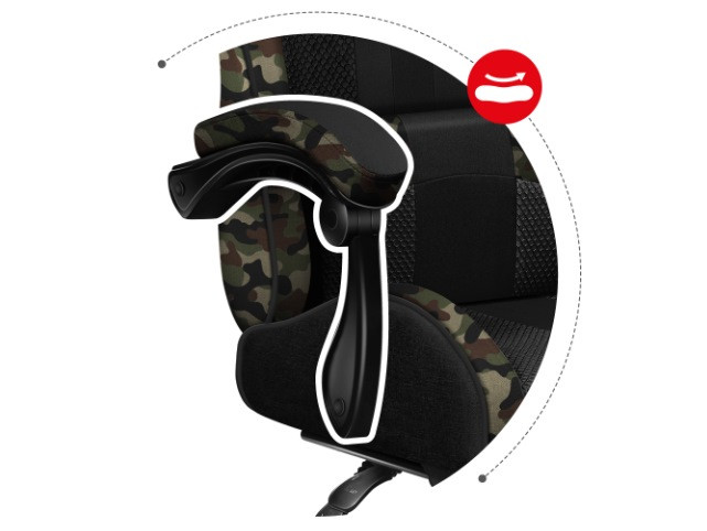 Fotel gamingowy Huzaro Force 4.7 Camo Mesh - zdjęcie 6