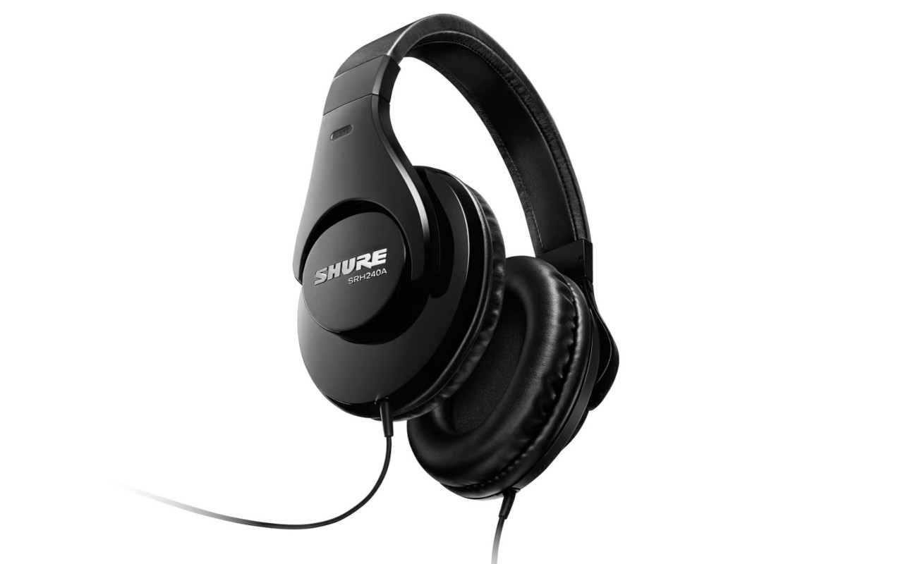 Shure SRH240A-BK-EFS - Słuchawki nauszne, do zastosowań monitorowych i ogólnych, home studio - zdjęcie 1