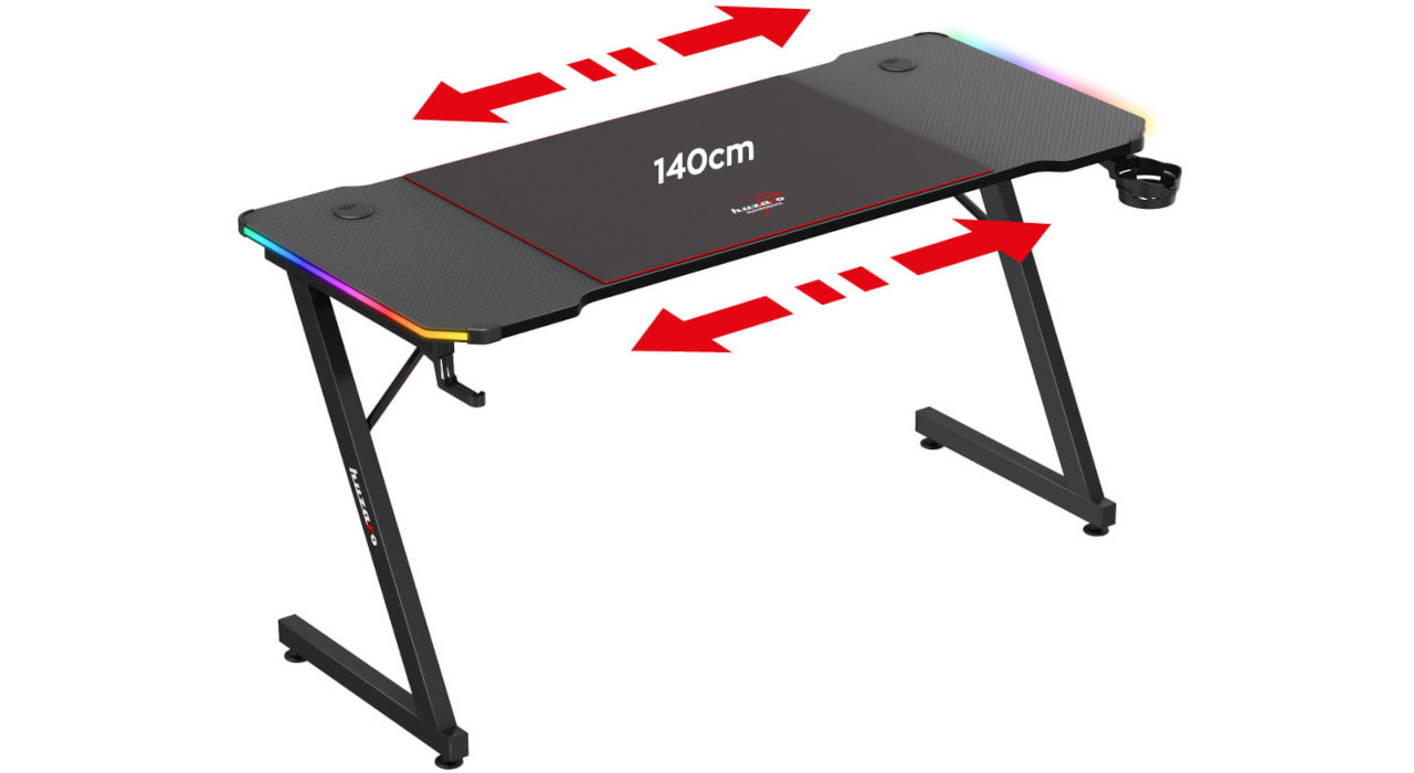 Biurko gamingowe Huzaro Hero 3.3 RGB - zdjęcie 3