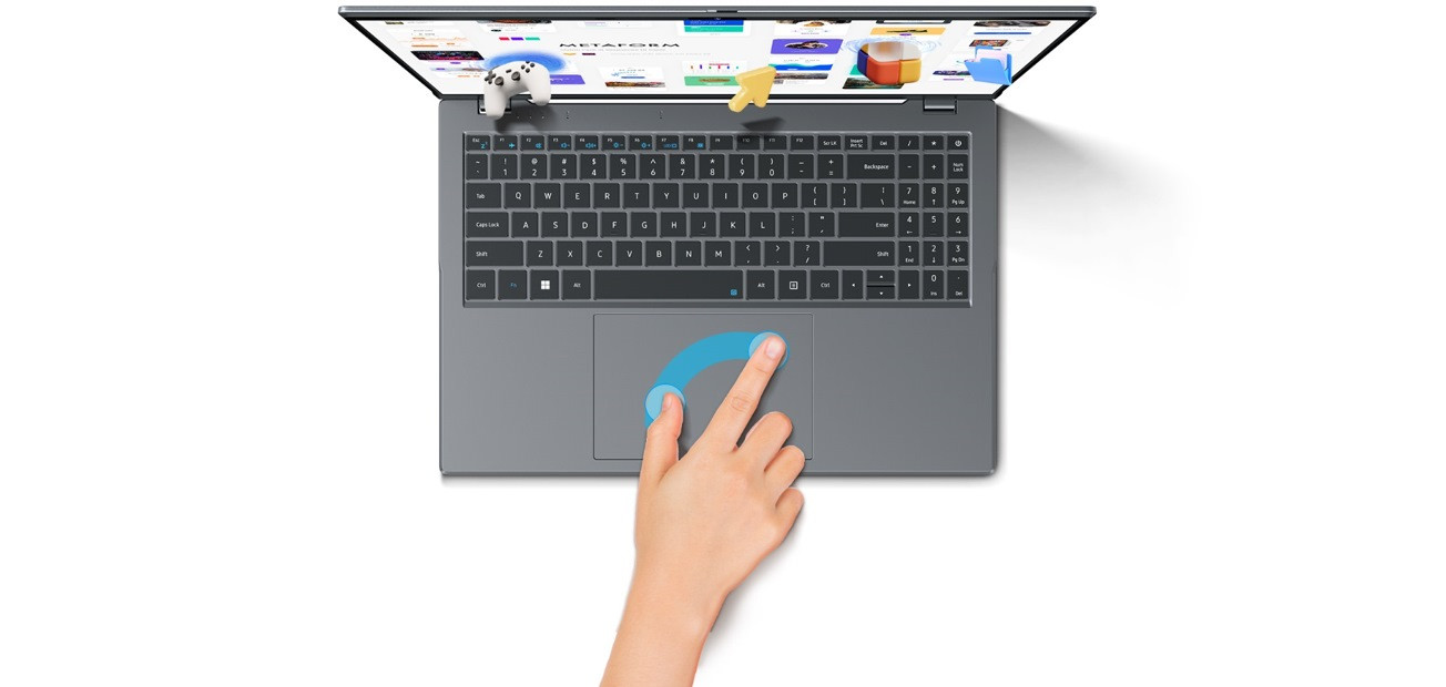 Chuwi Herobook-Plus 15.6"FHD IPS Celeron N4020 8GB SSD256GB BT Win11 Iron Gray - zdjęcie 7
