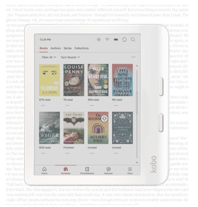 Czytnik e-booków Kobo Libra Colour 7" E-Ink Kaleido 3 32GB WI-FI White - zdjęcie 3