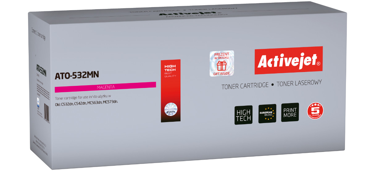 Activejet ATO-532MN Toner do drukarki OKI, Zamiennik OKI 46490402; Supreme; 1500 stron; Purpurowy. - zdjęcie 6