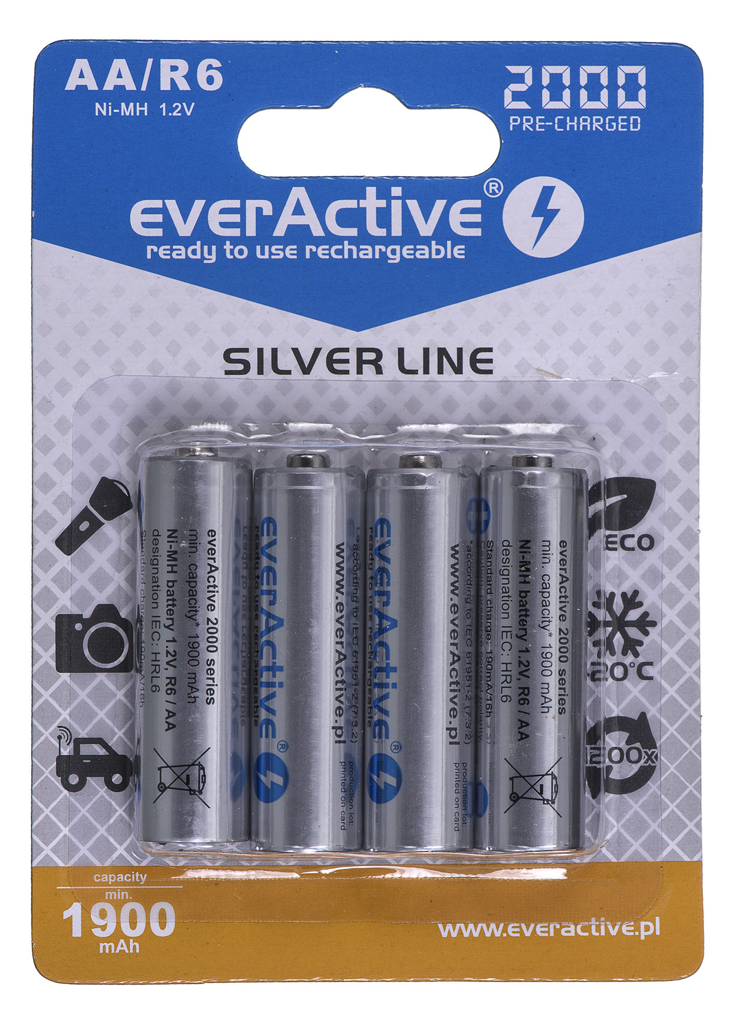 EVERACTIVE AKUMULATORKI AA 2000MAH EVHRL6-2000 - zdjęcie 1
