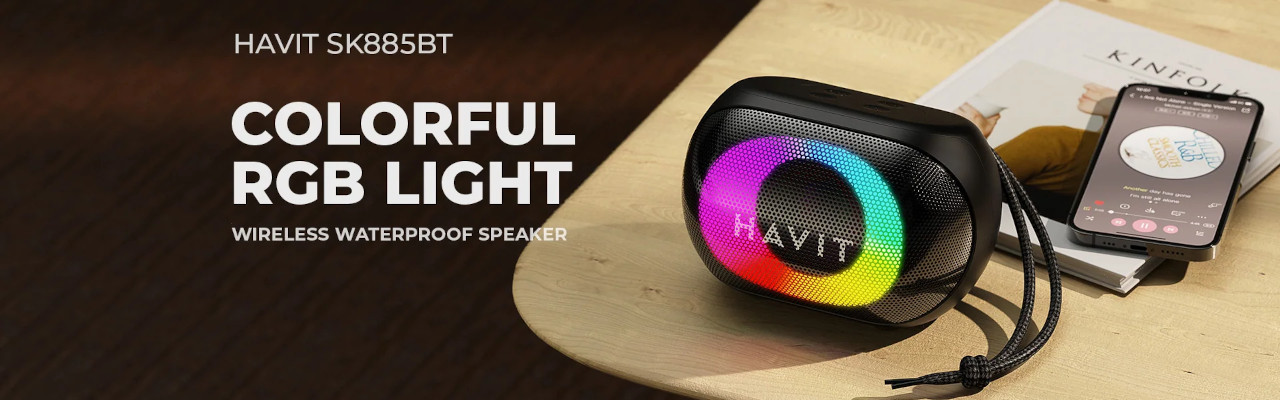 Głośnik bezprzewodowy bluetooth Havit SK885BT (czarny) - zdjęcie 1