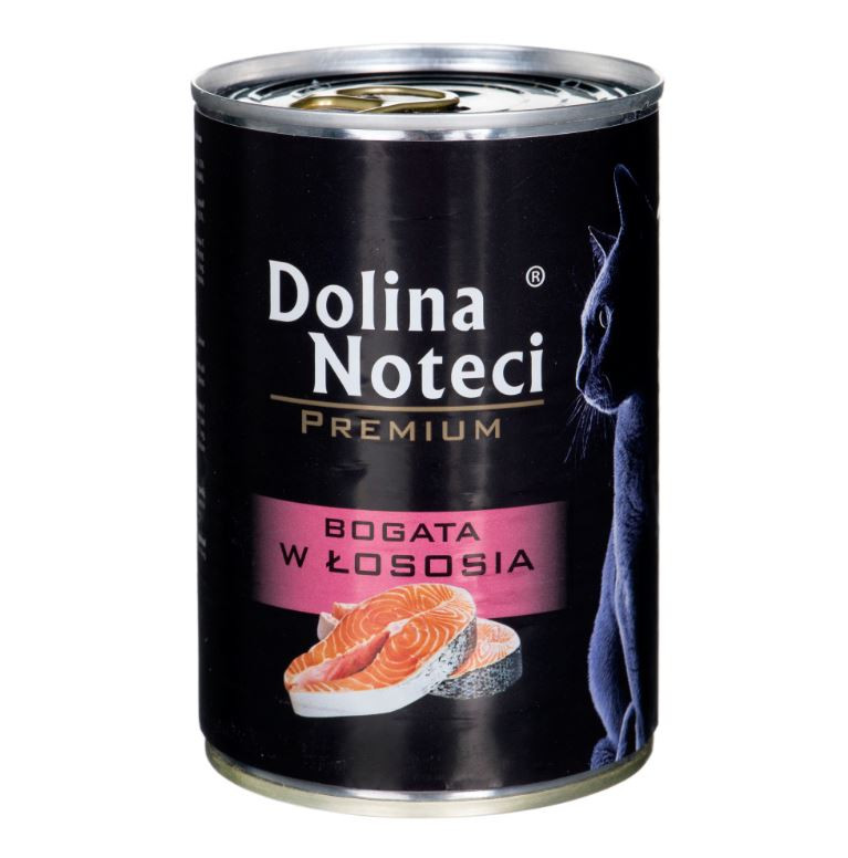 DOLINA NOTECI Premium bogata w łososia - mokra karma dla kota - 400 g - zdjęcie 1