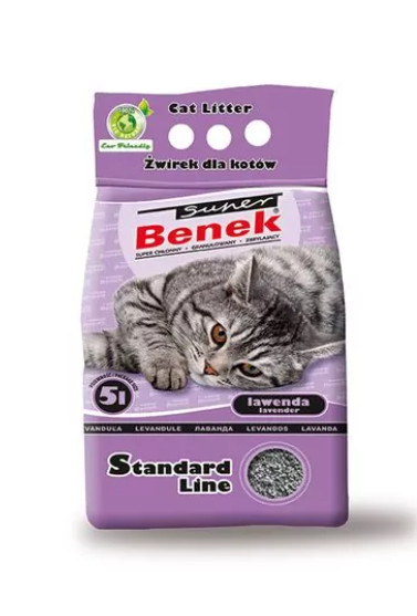 CERTECH Super Benek Standard Lawenda - żwirek dla kota zbrylający 10 l - zdjęcie 1