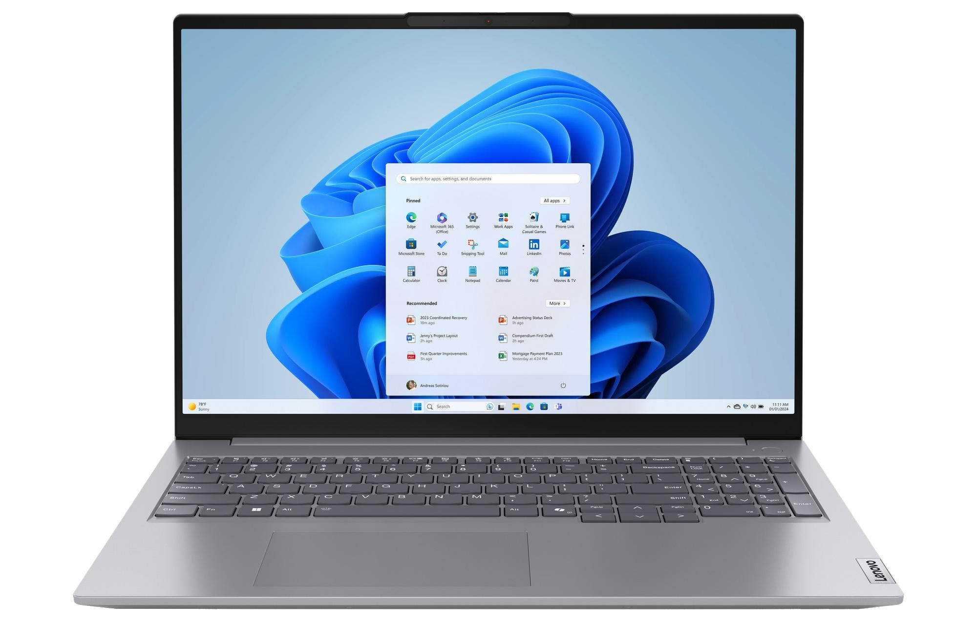 Lenovo ThinkBook 16 G7 IML Ultra 5 125U 16.0"WUXGA IPS 300nits AG 16GB DDR5 SSD512 Intel Graphics W11Pro Arctic Grey 3Y - zdjęcie 1