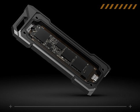 Dysk zewnętrzny SSD Asus TUF Gaming AS1000 1TB Czarny - zdjęcie 3