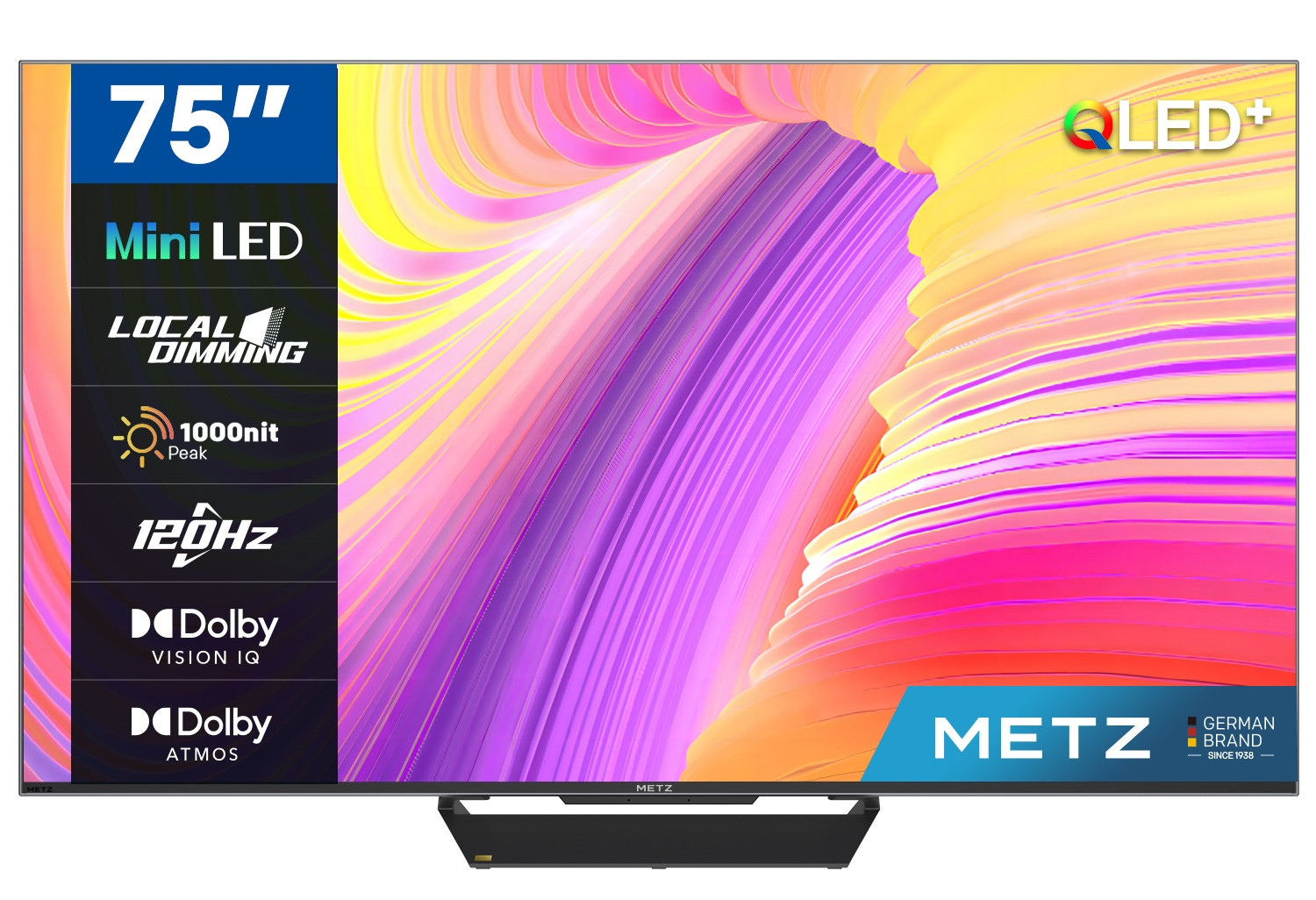 Telewizor 75" METZ MiniLED 75MNE9000Z 120Hz 4K Ultra HD Google TV HDR HLG Dolby VISION-ATMOS - zdjęcie 2