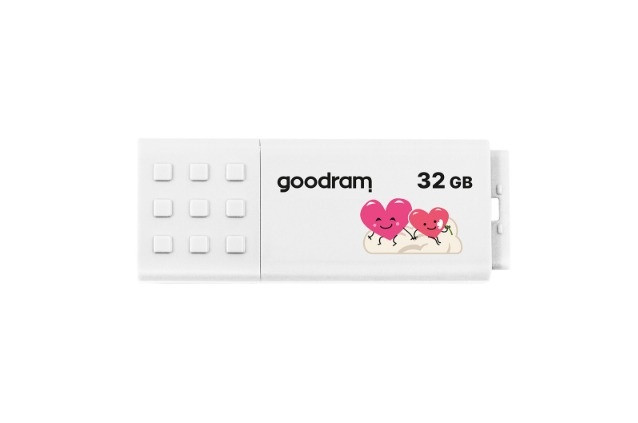 Pendrive GoodRam UME3-0320W0R11-V (32GB; USB 3.0; kolor biały) VALENTINE - zdjęcie 1