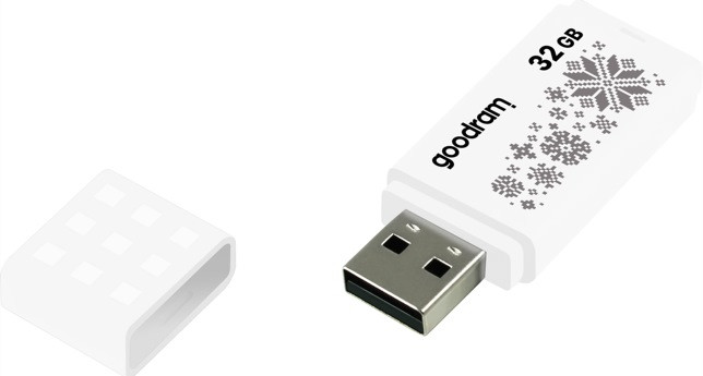 GOODRAM FLASHDRIVE 32GB UME2-WINTER WHITE USB 2.0 - zdjęcie 2