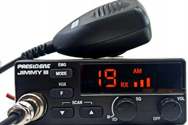 CB Radio PRESIDENT Jimmy 3 III 12V ASC 12V AM FM - zdjęcie 1
