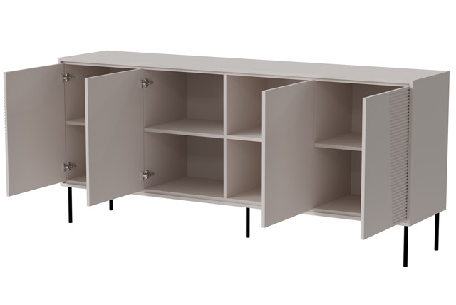 Komoda 4D ABI 200x45x88 kaszmir mat - zdjęcie 2