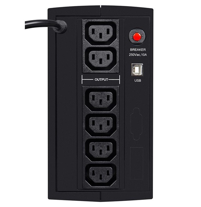 Zasilacz UPS EVER DUO 850 AVR USB (TWR; 850VA) (T/DAVRTO-000K85/00) - zdjęcie 3