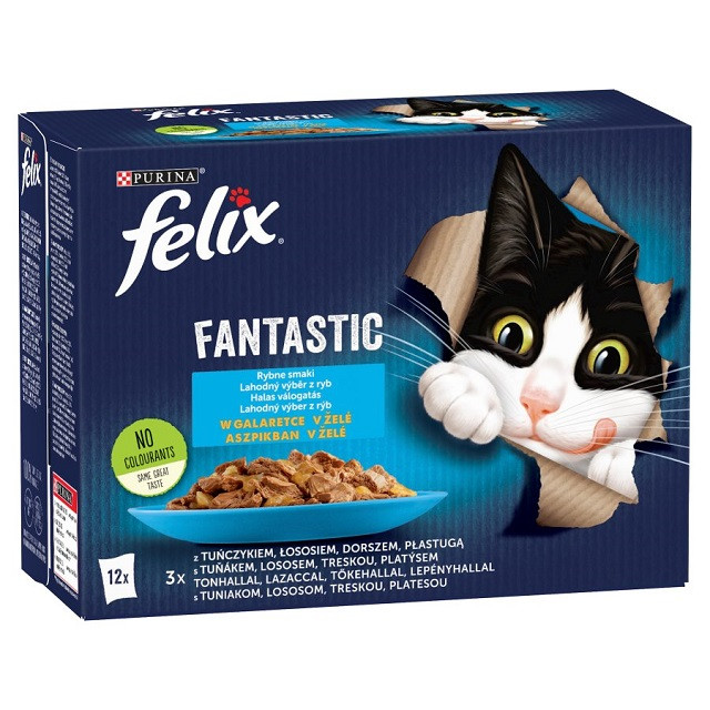 FELIX Fantastic Ryba - mokra karma dla kota - 12x85g - zdjęcie 1