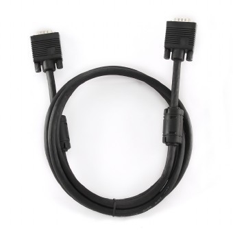 Kabel do monitora hd15 m/m hq 3m ekran+ferryt black cc-ppvga-10-b - zdjęcie 2