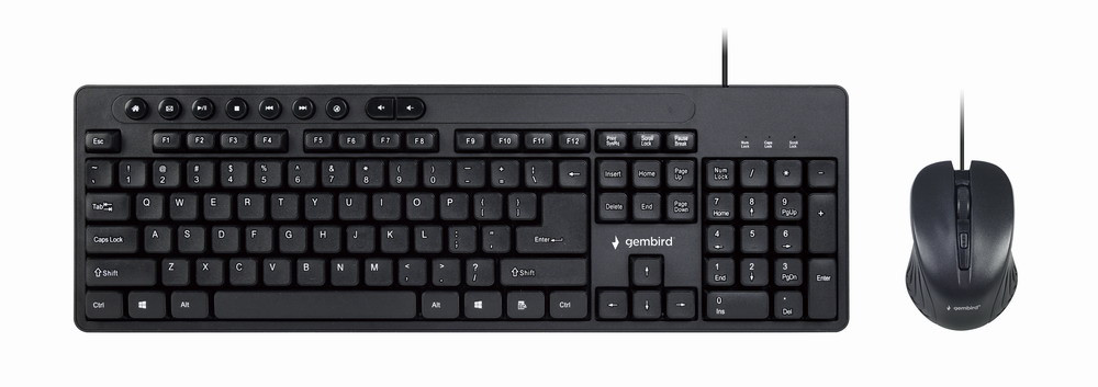 GEMBIRD ZESTAW KLAWIATURA + MYSZ KBS-UM-04 CZARNY - zdjęcie 2