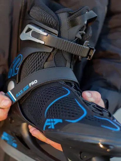 Łyżwy męskie K2 F.I.T. ICE PRO black/blue 40.5 - zdjęcie 3
