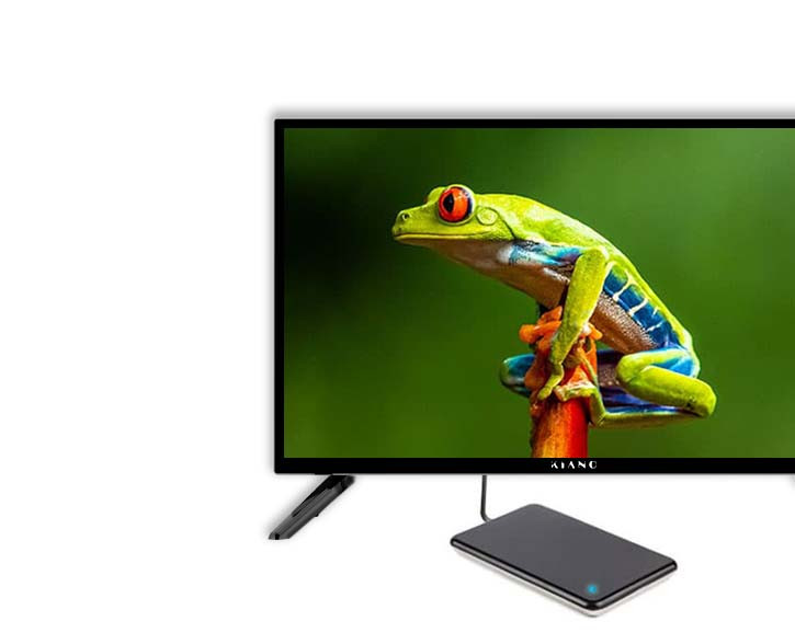 Telewizor Kiano SlimTV Travel LED 24'' HD Ready Dolby Audio DVB-T2 Czarny - zdjęcie 5