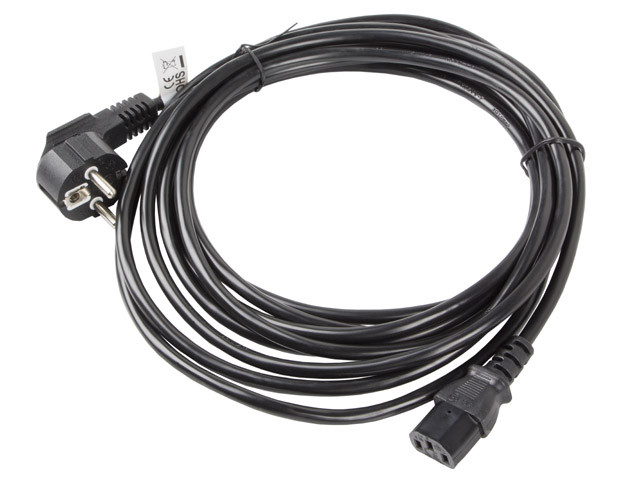 Lanberg kabel zasilający vde cee 7/7 -> c13 5m ca-c13c-11cc-0050-bk - zdjęcie 2