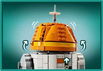 LEGO Star Wars 75416 Droid astromechaniczny Chopper (C1-10P) - zdjęcie 3
