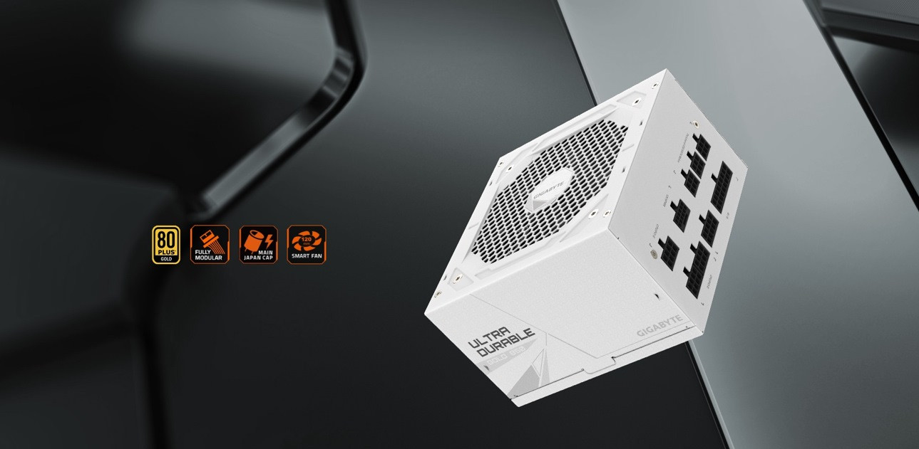 Zasilacz Gigabyte UD850GM PG5W 850W 80+ Gold White - zdjęcie 1