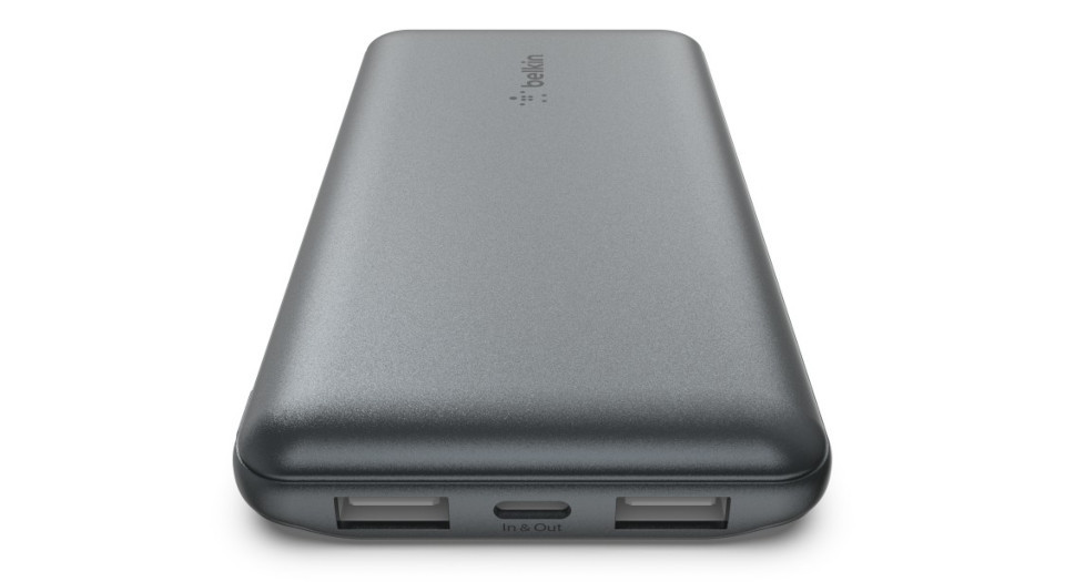Powerbank Belkin BoostCharge Power Bank 10K 2xUSB-A + 1xUSB-C 10000mAh 15W Grey - zdjęcie 2