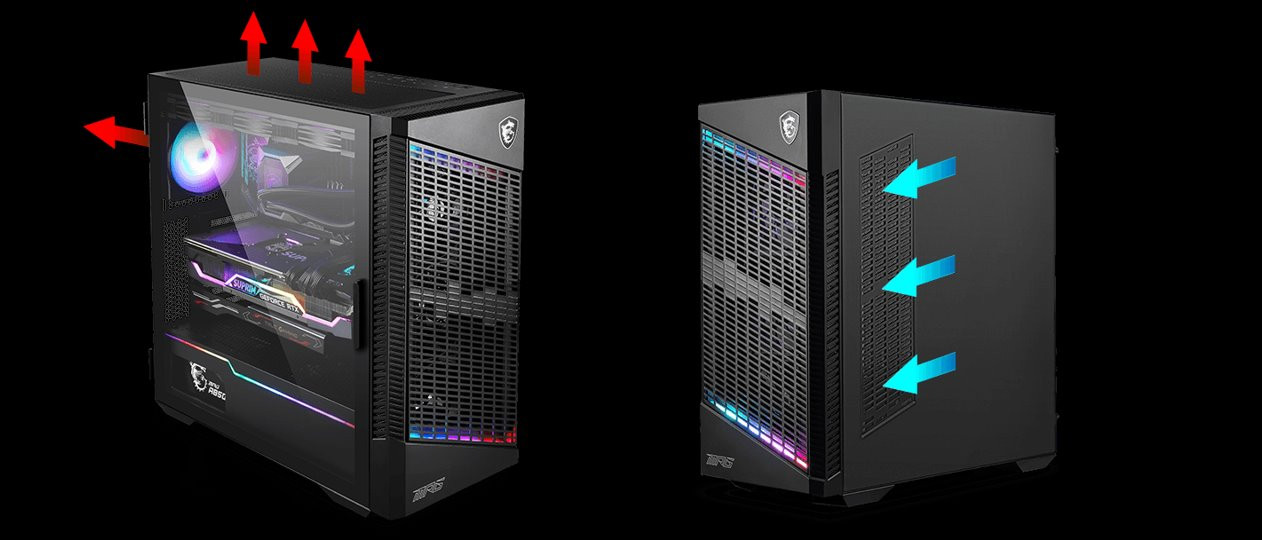 Obudowa MSI MPG VELOX 100P AIRFLOW (306-7G18P25-809) - zdjęcie 3