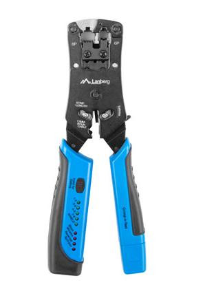 LANBERG ZACISKARKA WTYKÓW RJ45, RJ12, RJ11 +TESTER - zdjęcie 1