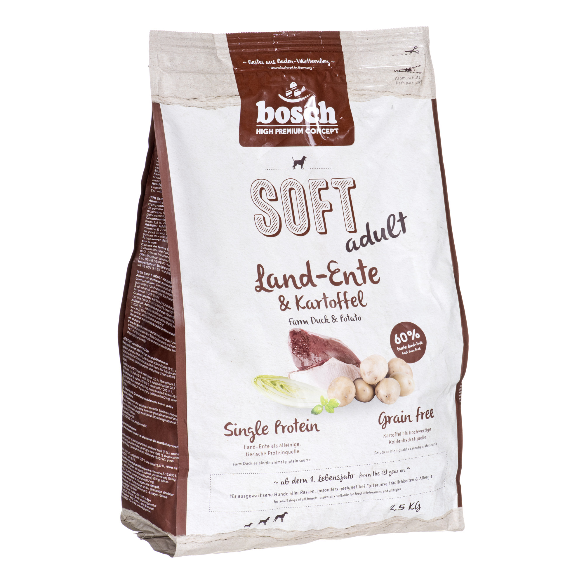 Karma Bosch Plus Kaczka & Ziemniak 2,5 kg - zdjęcie 1