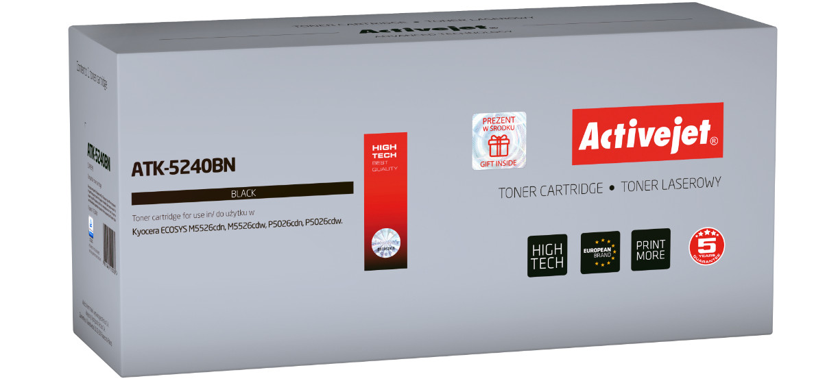 Activejet ATK-5240BN Toner do drukarki Kyocera, Zamiennik Kyocera TK-5240K; Supreme; 4000 stron; Czarny. - zdjęcie 6