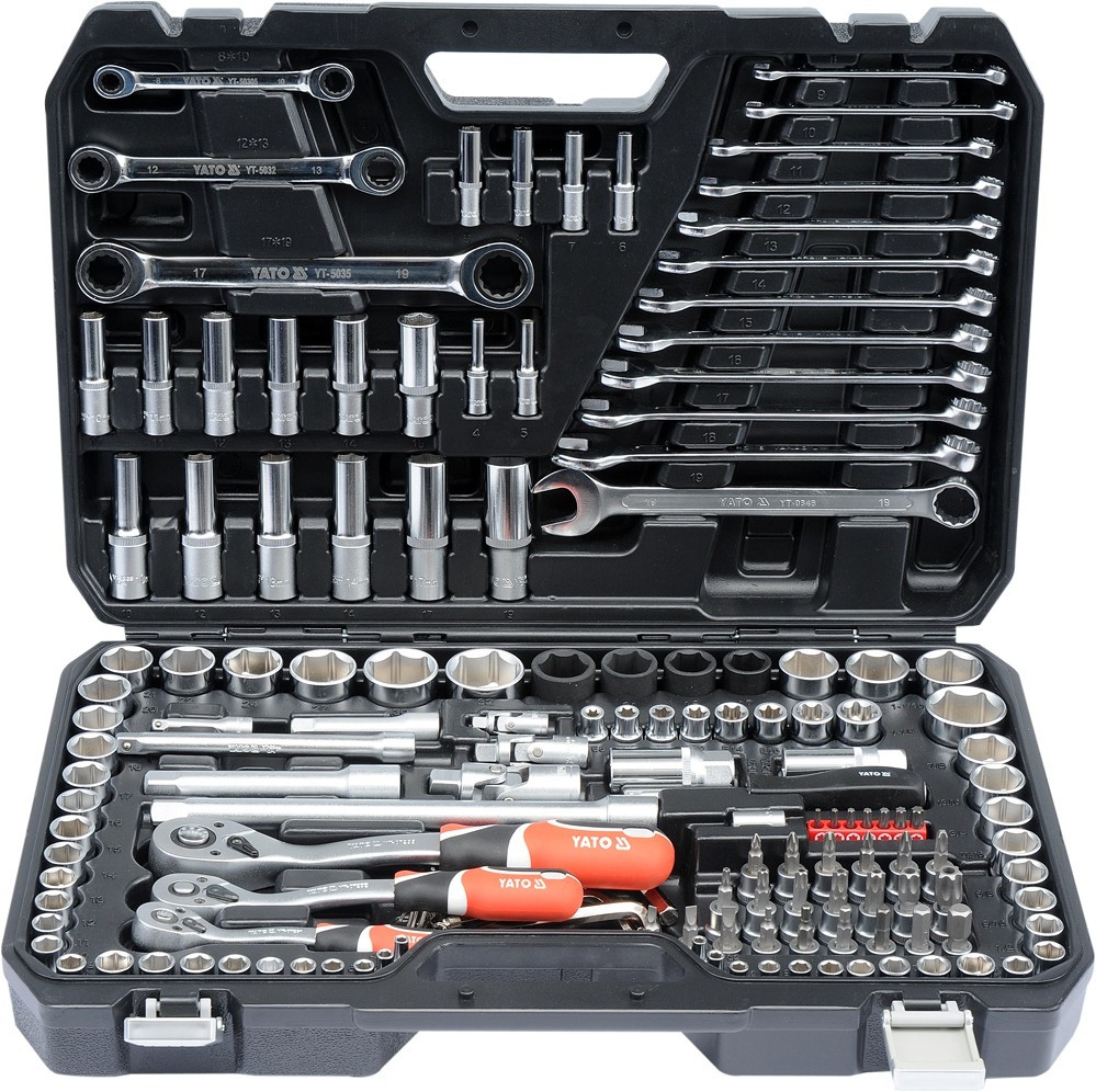 Zestaw kluczy XXL YATO 150szt. 1/4"-3/8"-1/2" 38811 - zdjęcie 1