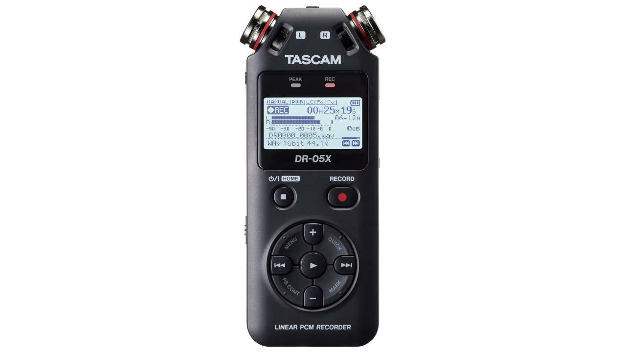 Tascam DR-05X - Przenośny rejestrator cyfrowy z interfejsem USB, zapis na karcie pamięci microSD - zdjęcie 1