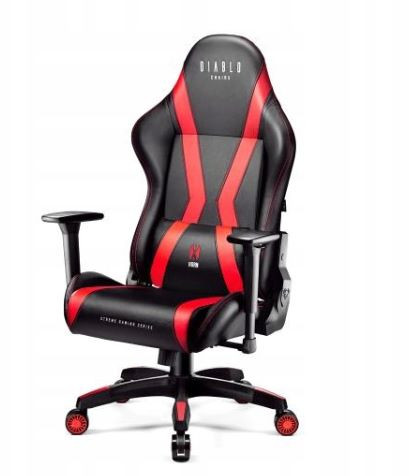 Fotel gamingowy DIABLO X-HORN 2.0 normal fotel czarno-czerwony - zdjęcie 2