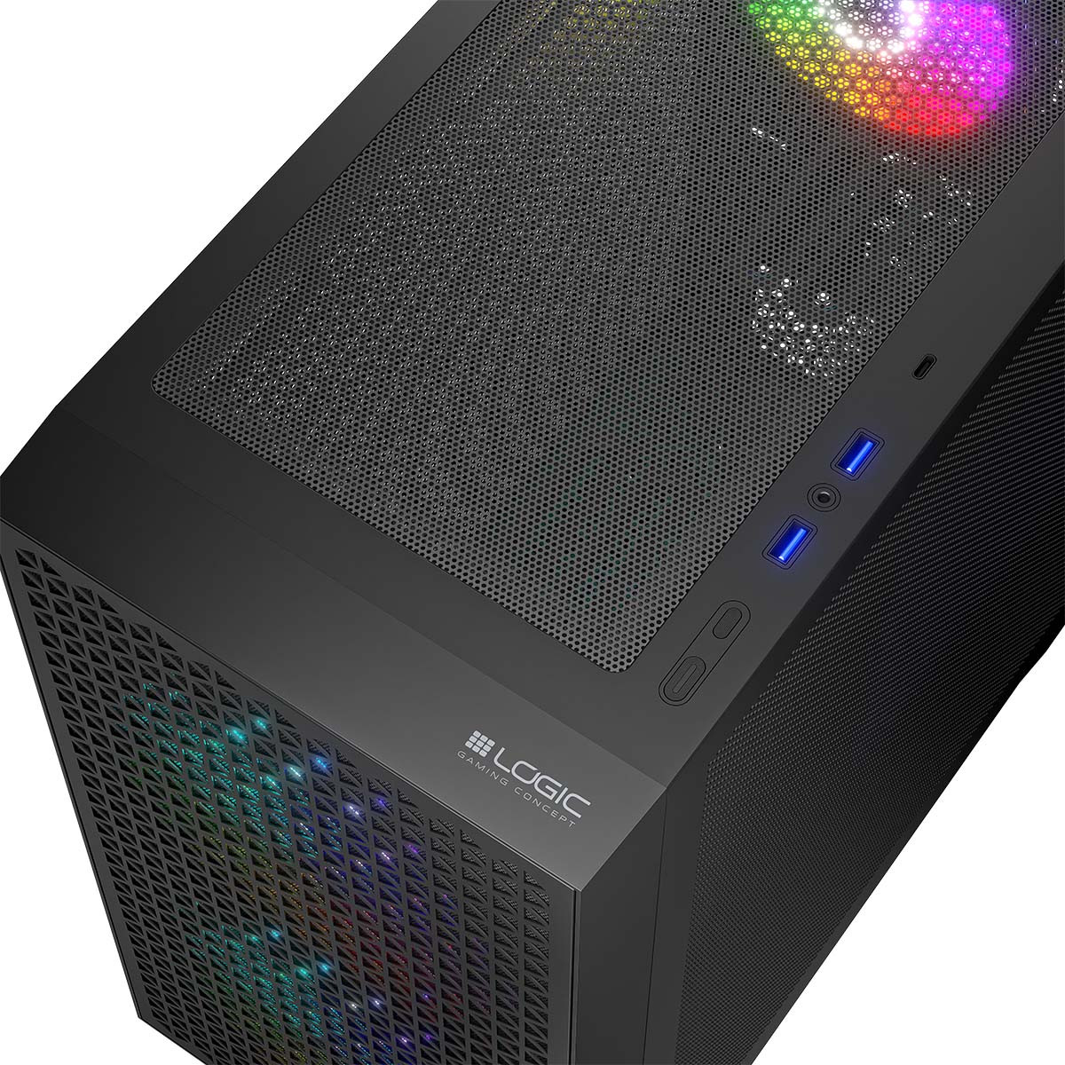 LOGIC OBUDOWA DART PRO ARGB MINI USB TYPE-C CZARNA - zdjęcie 5