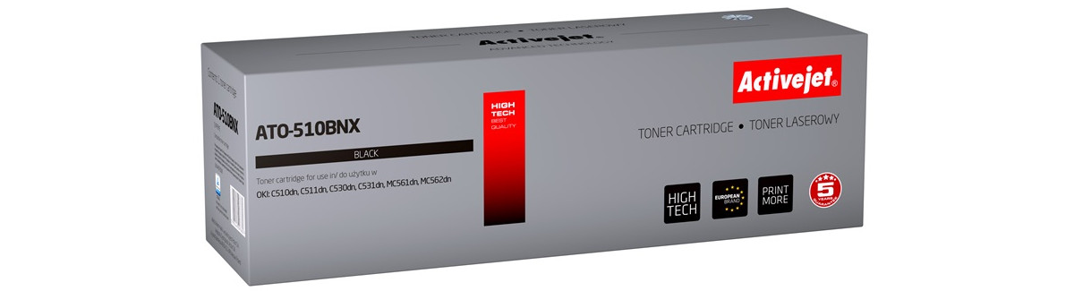 Activejet ATO-510BNX Toner do drukarki OKI, Zamiennik OKI 44973508; Supreme; 7000 stron; czarny. - zdjęcie 6