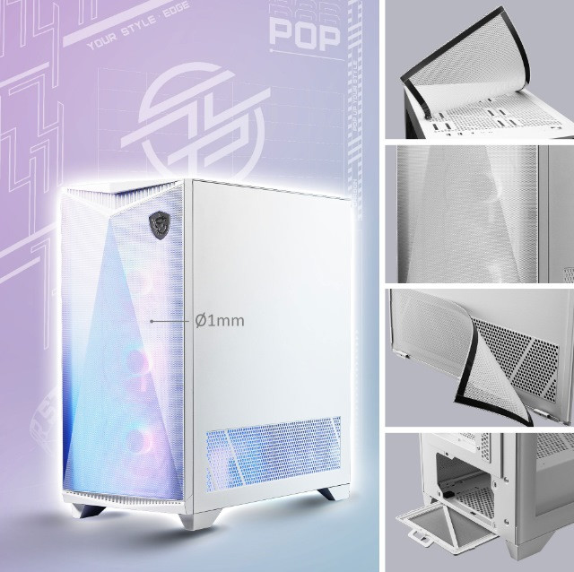 Obudowa MSI MPG GUNGNIR 300R AIRFLOW WHITE (306-7G21W21-W57) - zdjęcie 3