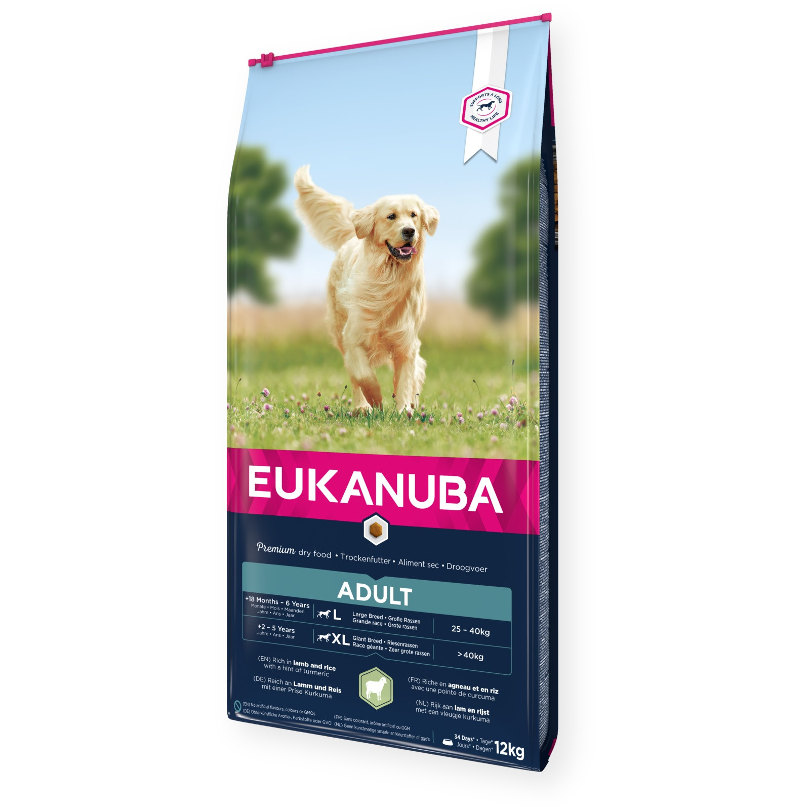 EUKANUBA Adult Large Breed rich in Lamb & Rice - karma dla psa - 12kg - zdjęcie 2