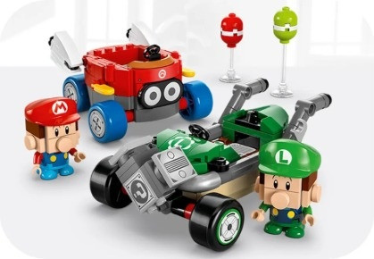 LEGO SUPER MARIO 72034 Mario Kart - Baby Mario kontra Baby Luigi - zdjęcie 3