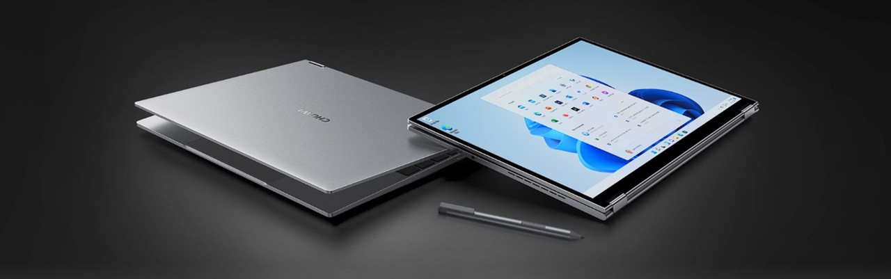 Chuwi FreeBook 2023 Intel i3-1215U 13.5" IPS (2256x1504) Touch x360 12GB SSD512 BT BacklitKeyboard Win11 Space Grey - zdjęcie 1