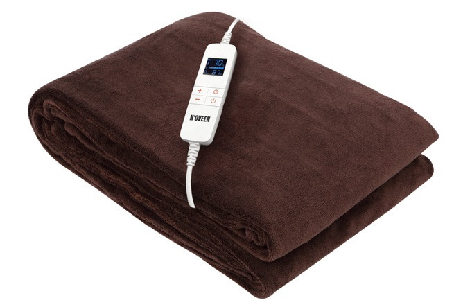 Koc elektryczny Noveen EB655 Brown super miękki 180x130cm - zdjęcie 1