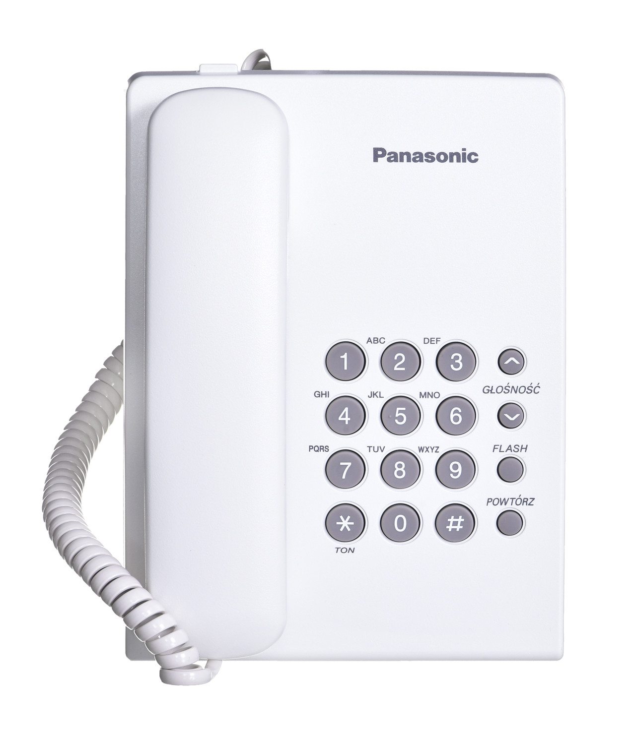 Telefon przewodowy Panasonic KX-TS 500PDW Biały - zdjęcie 1
